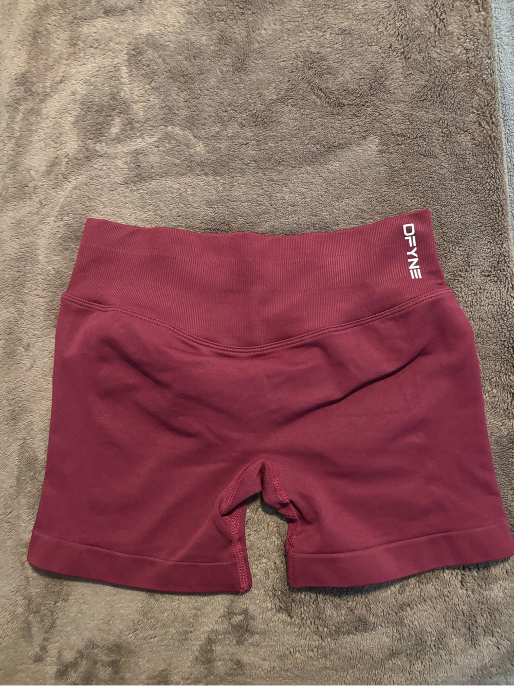 Women's Burgundy Active Shorts